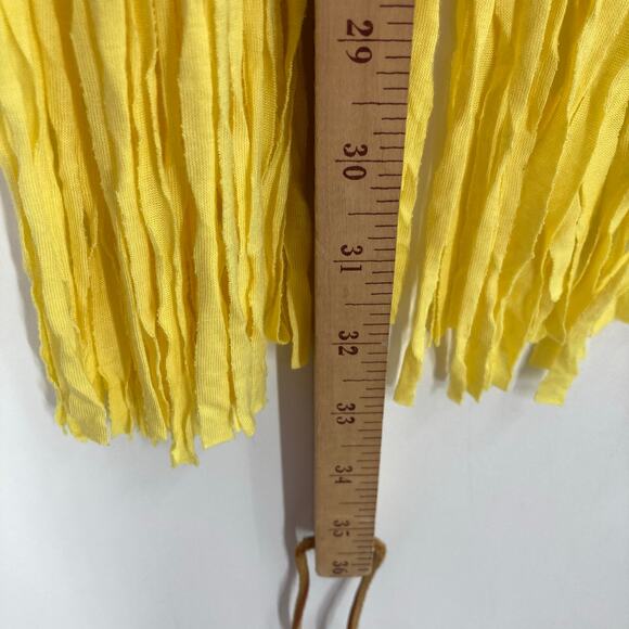 Hayden Los Angeles Yellow Fringe Aztec Western Top Women’s Medium NEW - Picture 10 of 11